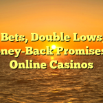 Free Bets, Double Lows, and Money-Back Promises at Online Casinos